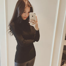 Load image into Gallery viewer, Winter Casual Knitted Turtleneck Sweater Women Fashion